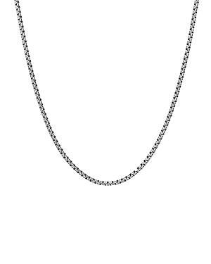 David Yurman Sterling Silver Small Double Box Chain Necklace, 24 Product Image