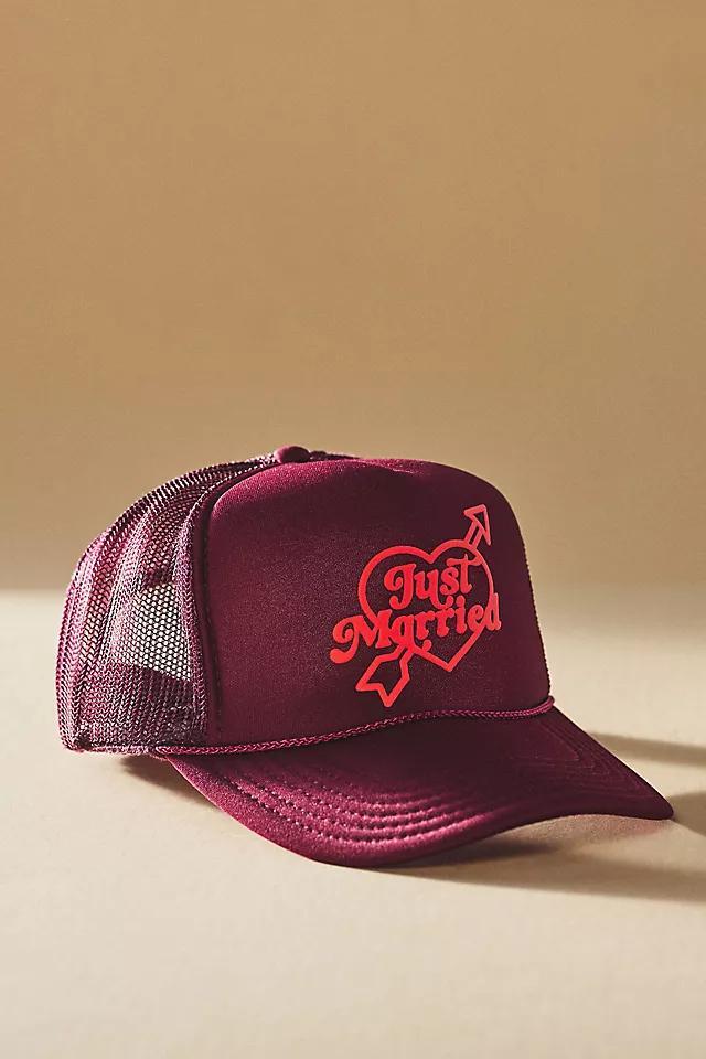 Ascot + Hart Just Married Trucker Hat Product Image