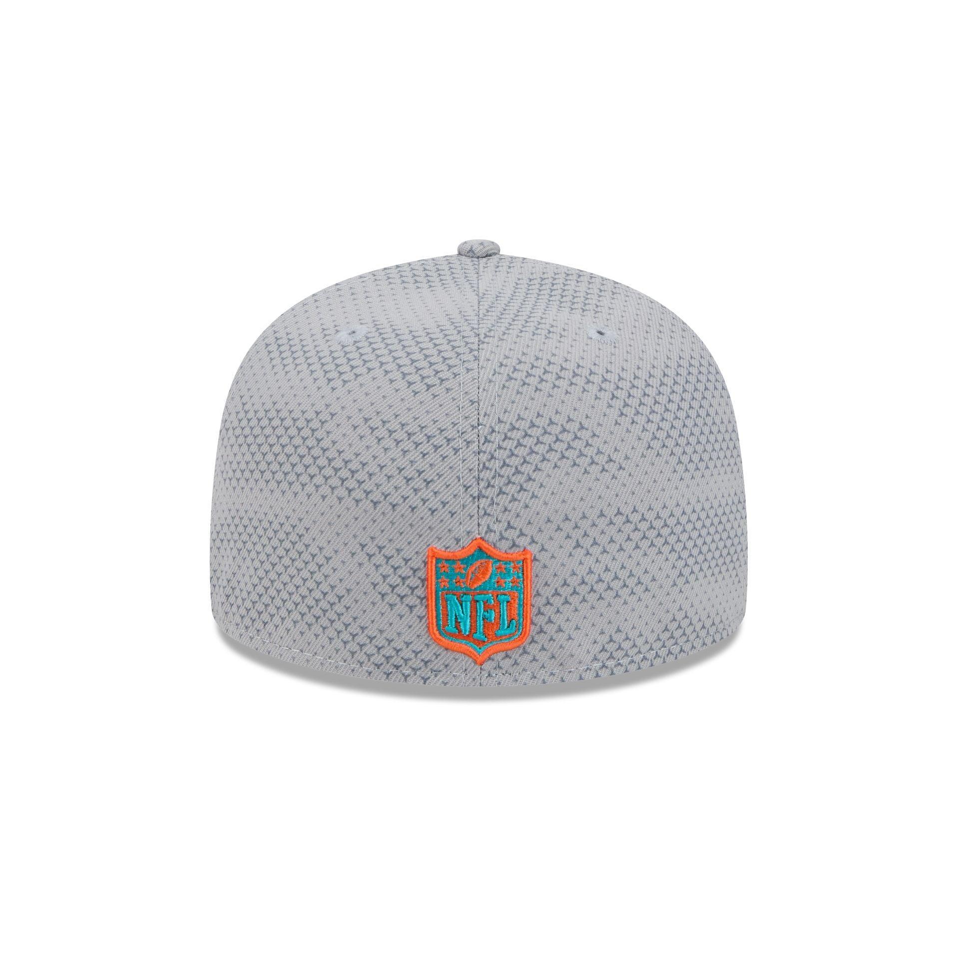 Miami Dolphins 2024 Sideline Gray 59FIFTY Fitted Hat Male Product Image