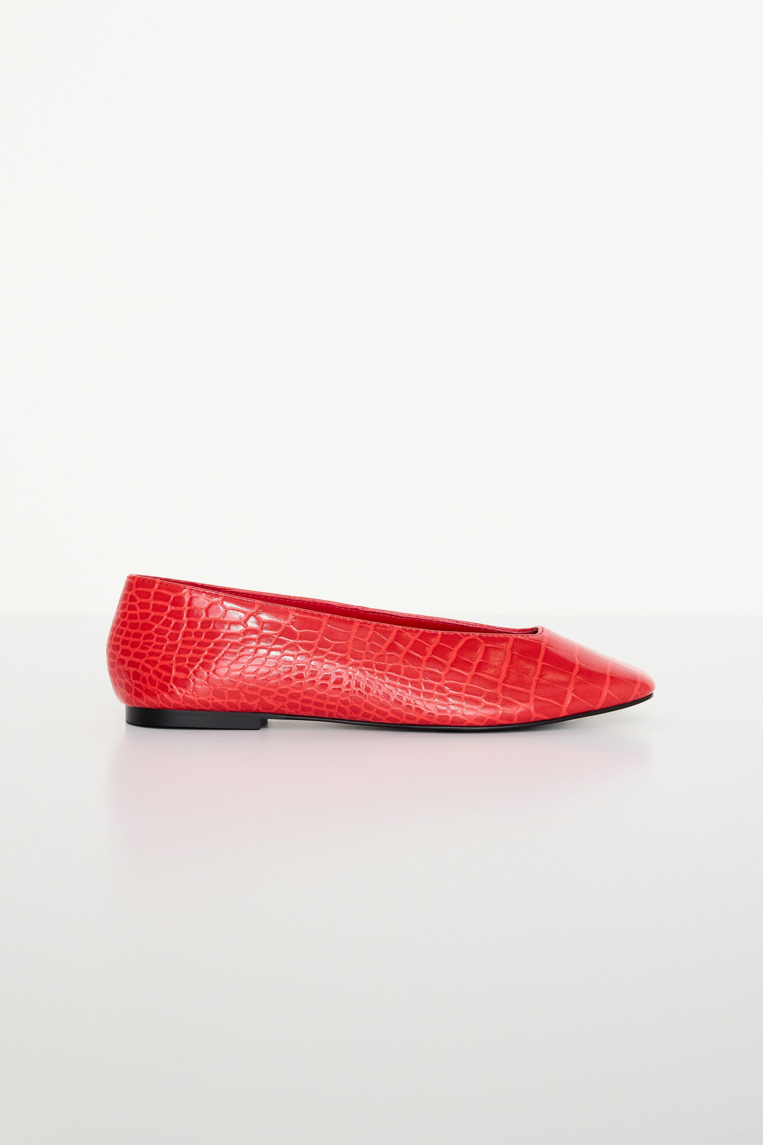 CROCODILE BALLET FLATS | GRENADINE003 Product Image