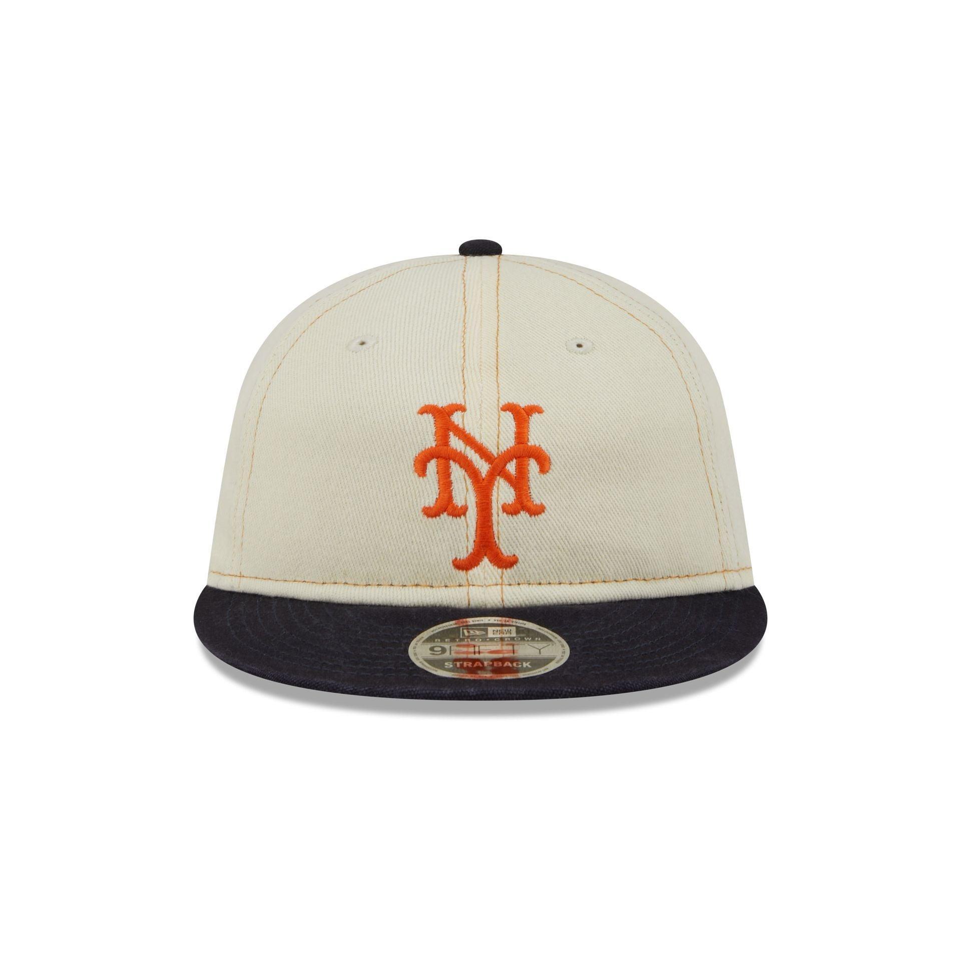 New York Mets Chrome Denim Retro Crown 9FIFTY Adjustable Hat Male Product Image