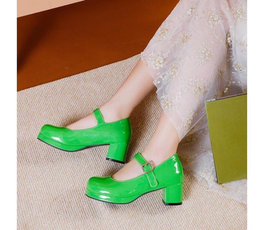 Block-Heel Patent Mary Jane Shoes product image