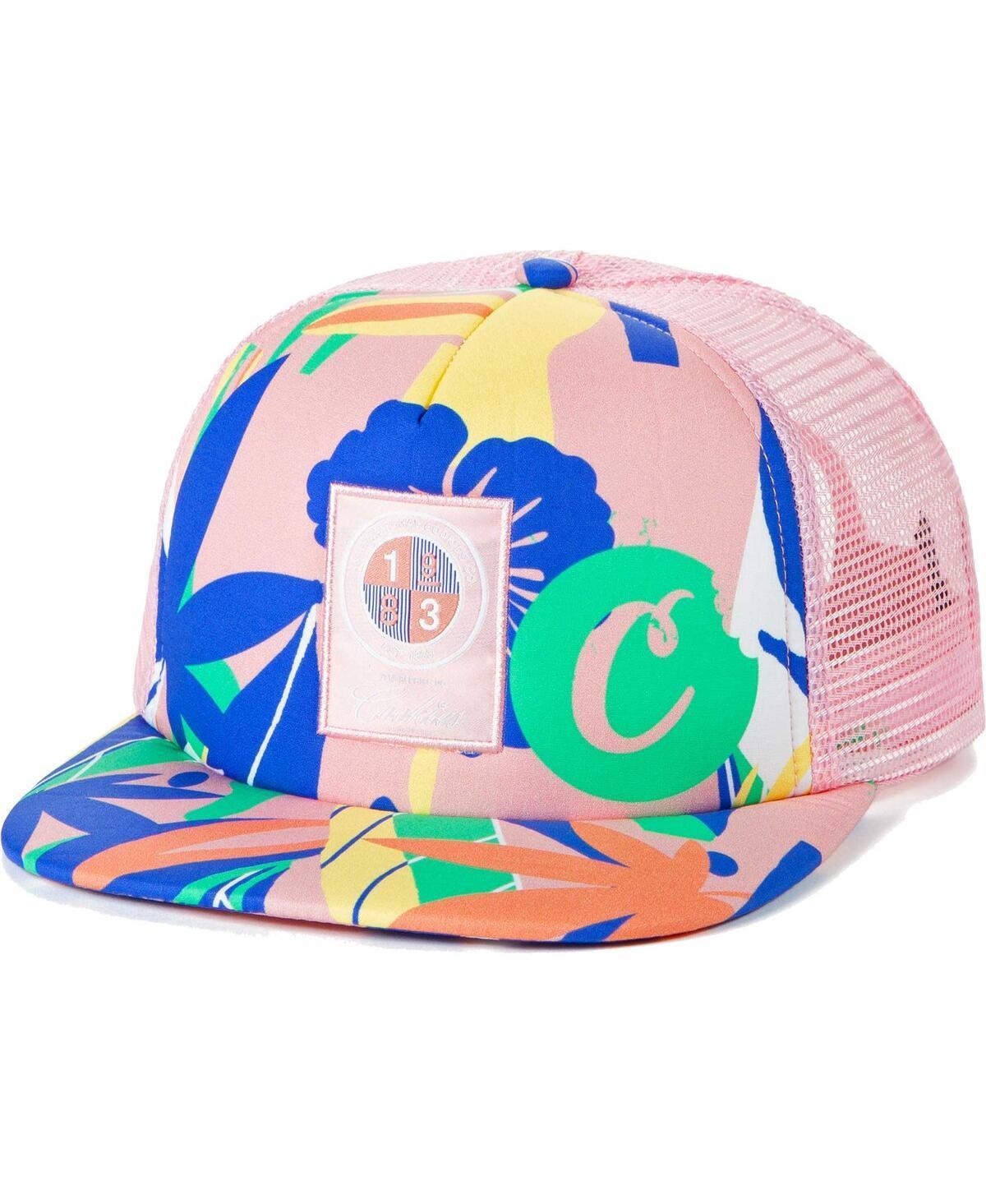 Mens Cookies Clothing Pink Corsica All-Over Print Trucker Snapback Hat Product Image