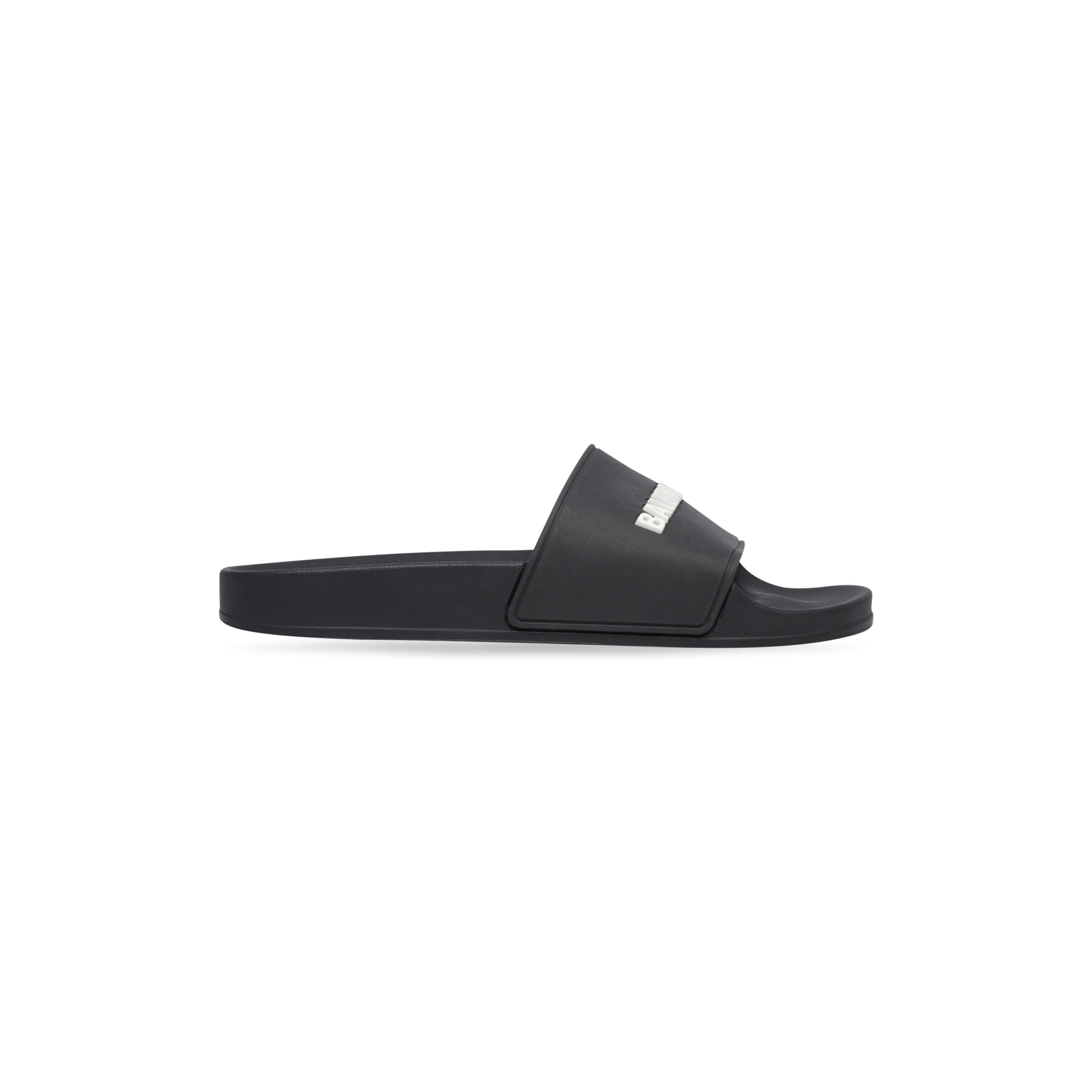 Women's Pool Slide Sandal in Black/white product image