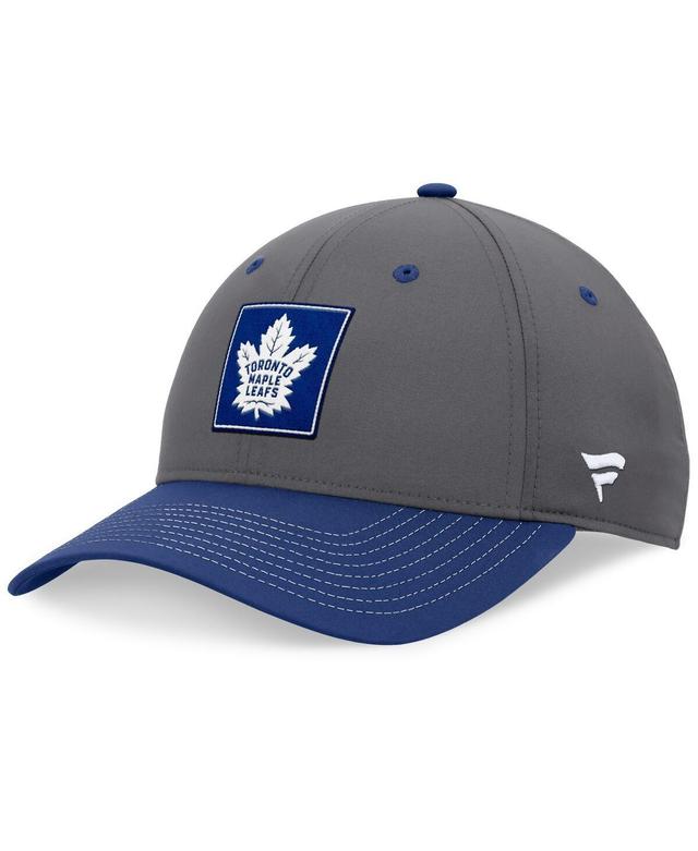 Mens Fanatics Branded Gray/Blue Toronto Maple Leafs 2024 Stanley Cup Playoffs Locker Room Adjustable Hat Product Image