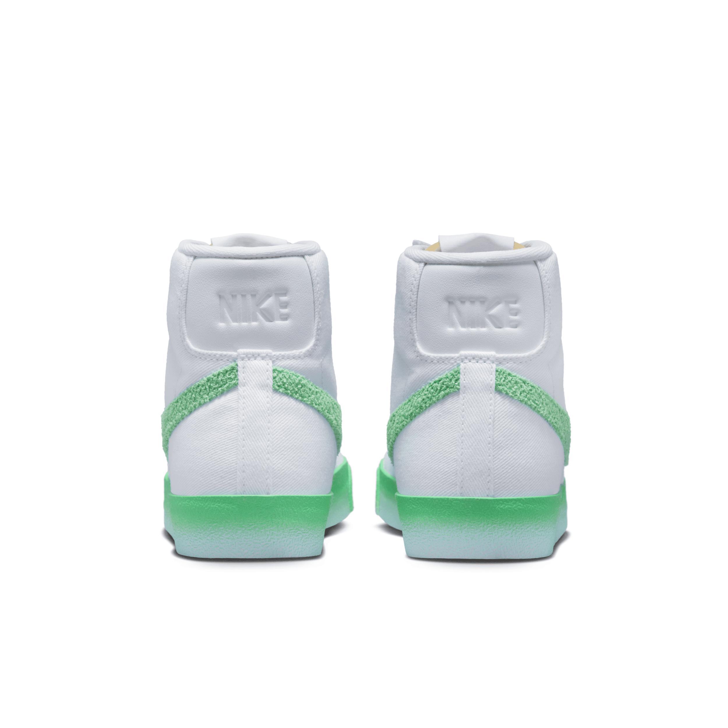 Nike Womens Nike Blazer Mid 77 - Womens Shoes Green/White Product Image