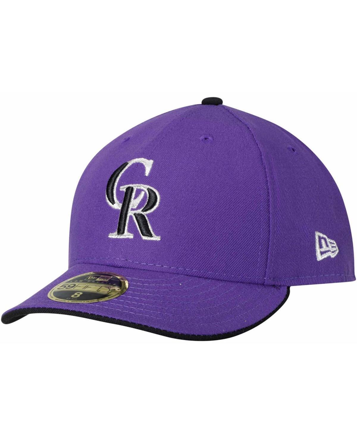 Mens New Era Purple Colorado Rockies Alternate 2 Authentic Collection On-Field Low Profile 59FIFTY Fitted Hat Product Image