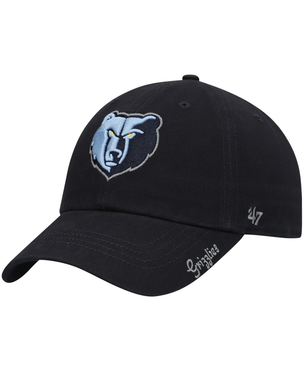 Womens Navy Memphis Grizzlies Miata Clean Up Logo Adjustable Hat Product Image