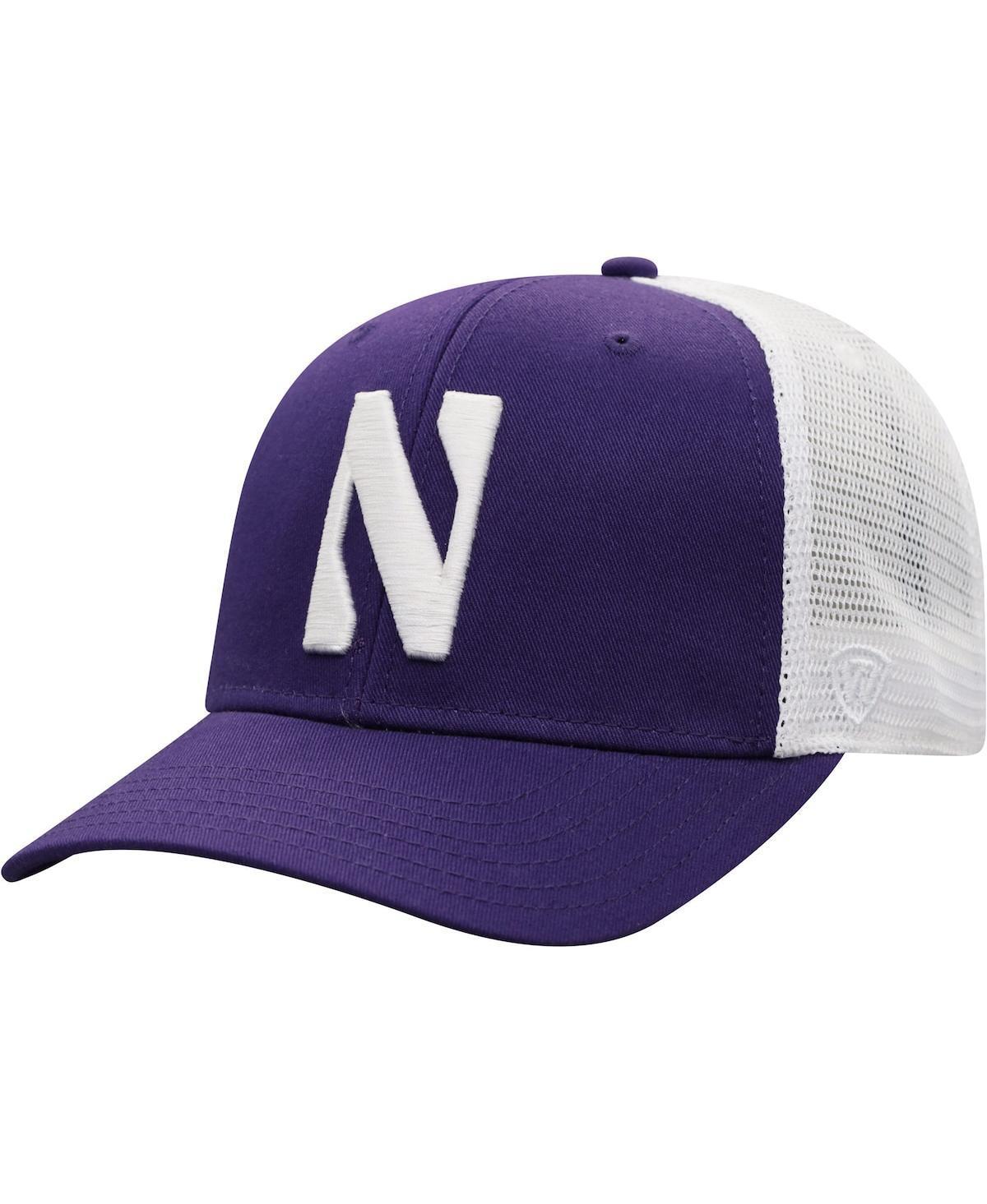 Mens Top of the World Purple and White Northwestern Wildcats Trucker Snapback Hat - Purple Product Image