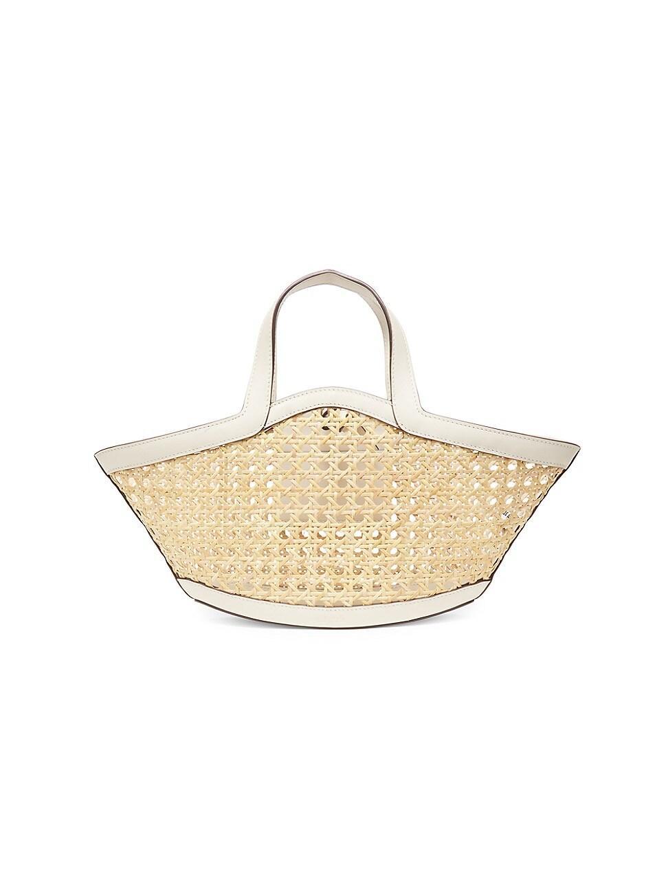 Womens Mini Yara Rattan Tote Bag product image