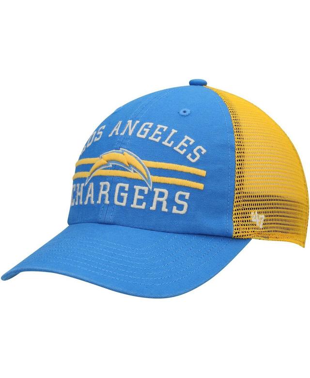 Mens 47 Powder Blue Los Angeles Chargers Highpoint Trucker Clean Up Snapback Hat Product Image