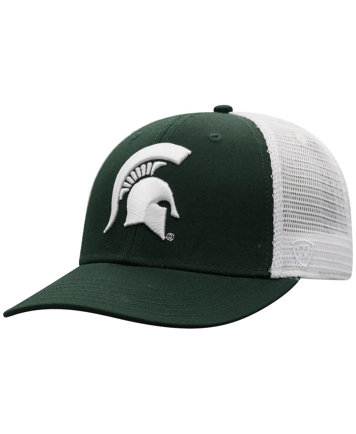 Mens Top of the World /White Michigan State Spartans Trucker Snapback Hat Product Image