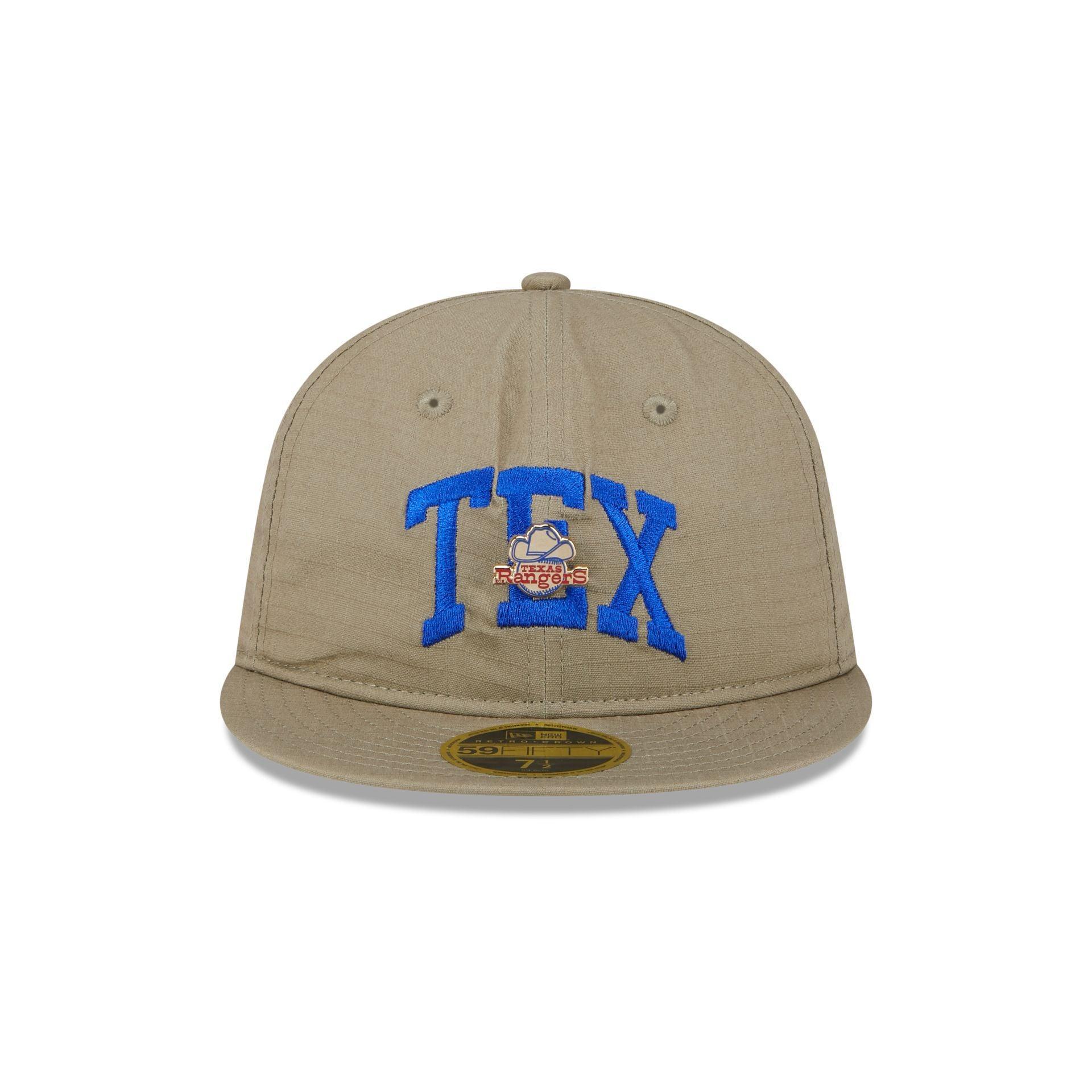 Texas Rangers Logo Pin Retro Crown 59FIFTY Fitted Hat Male Product Image