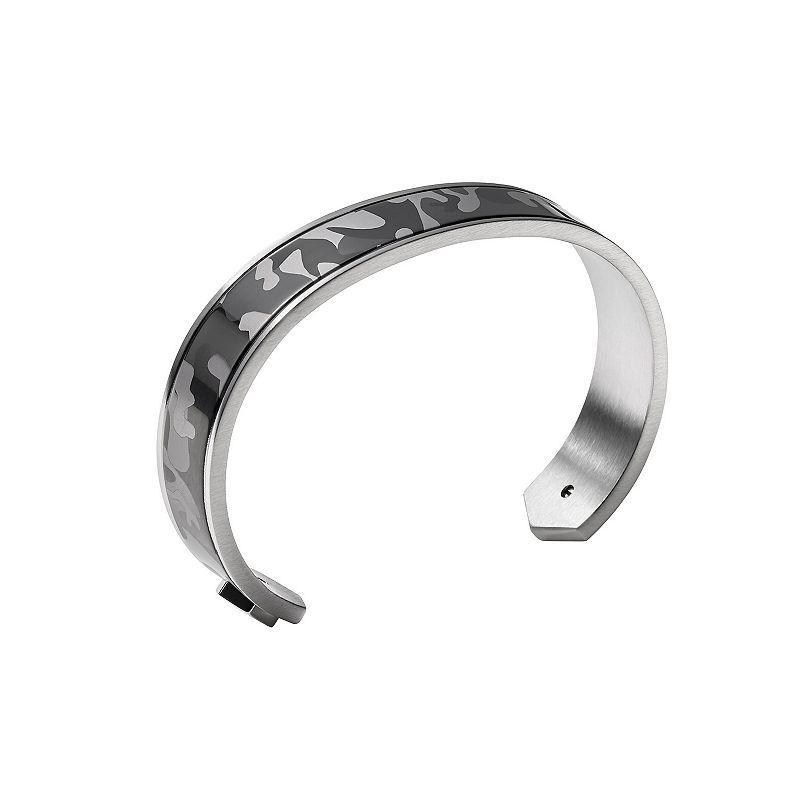 Bulova Mens Precisionist Stainless Steel Cuff Bracelet Silver Product Image