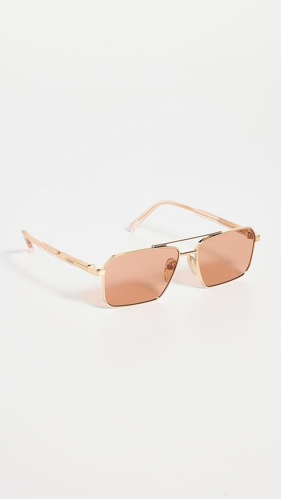 Prada Prada PR A57S Rectangular Sunglasses | Shopbop Product Image