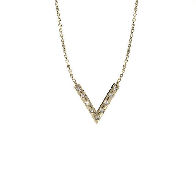 10k Gold Diamond Accent Necklace, Womens Product Image