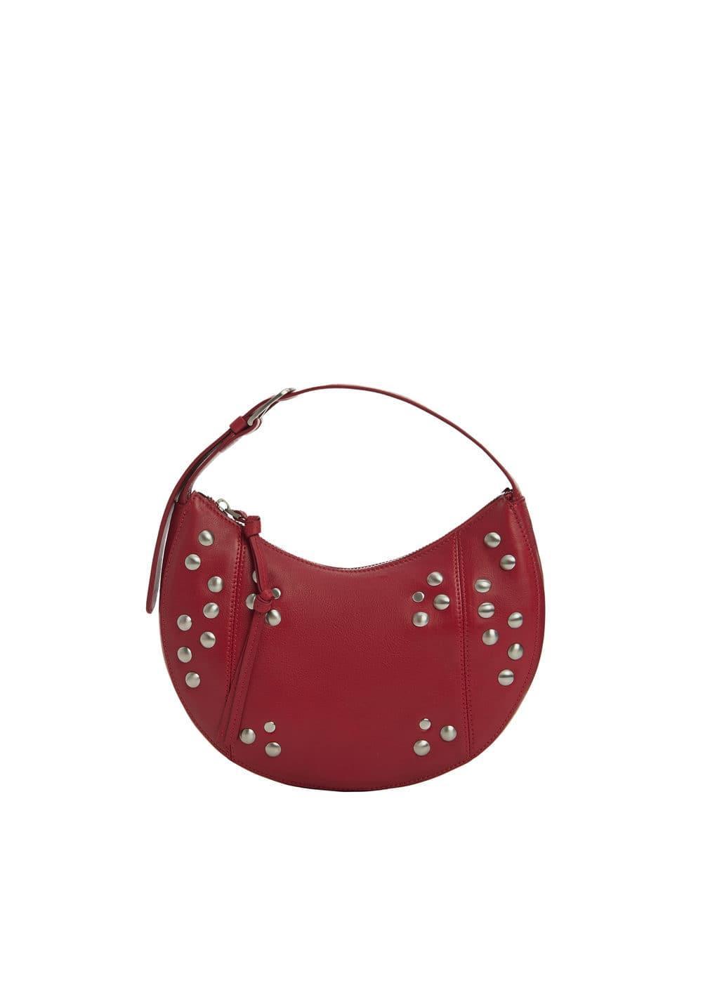 MANGO - Stud leather bag - One size - Women Product Image