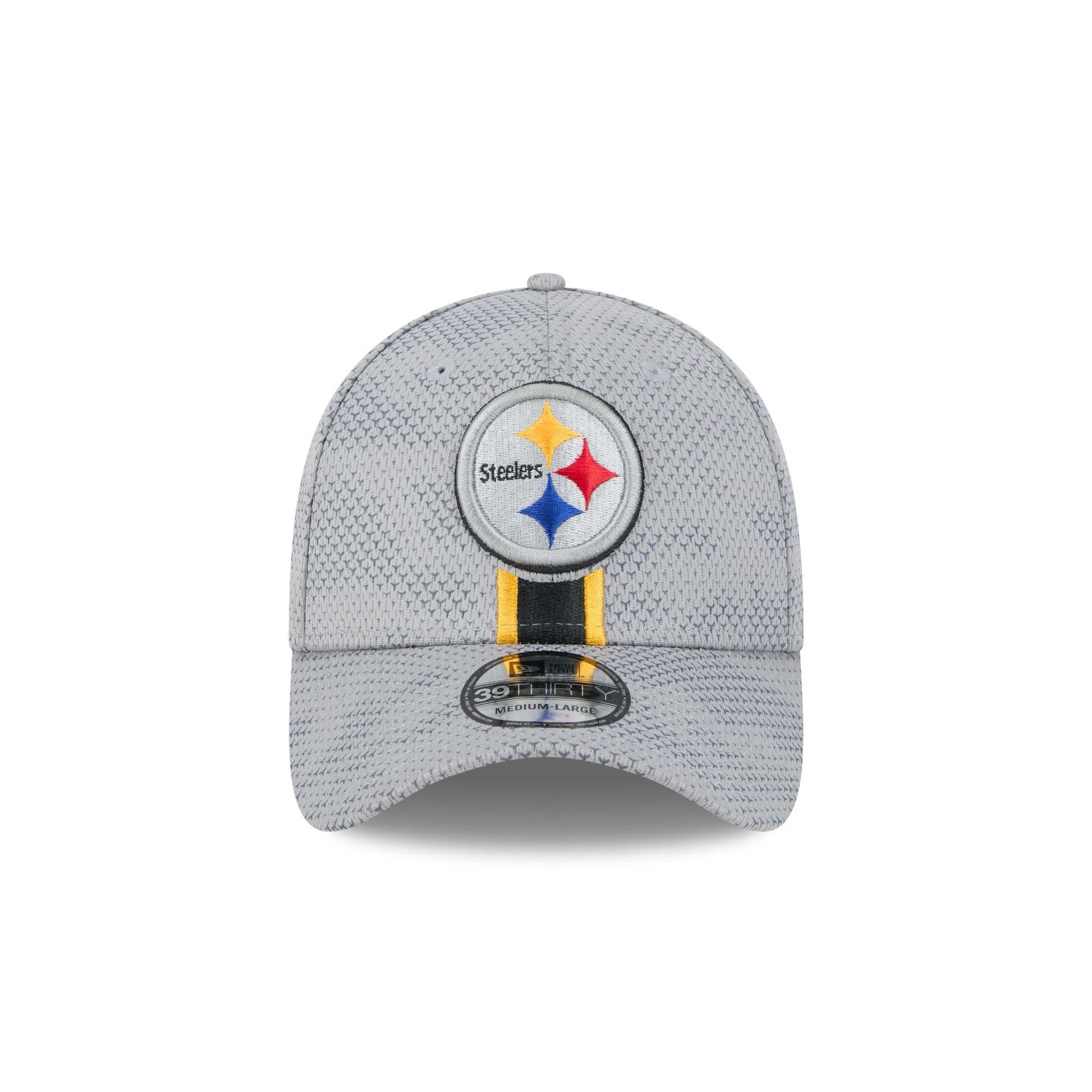 Pittsburgh Steelers 2024 Sideline Gray 39THIRTY Stretch Fit Hat Male Product Image