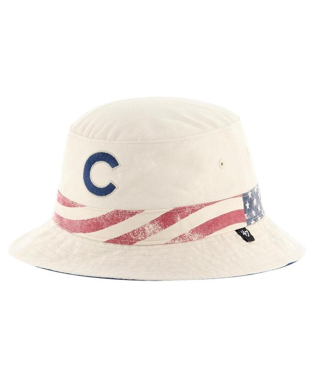 47 Brand Mens Khaki Chicago Cubs Glory Daze Bucket Hat Product Image