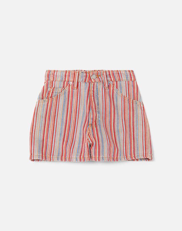 80s Levi's Orange Tab Striped Shorts Female Product Image