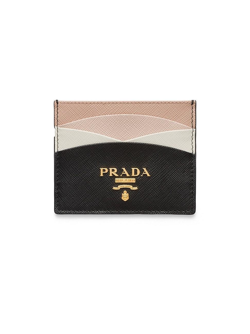 Womens Saffiano Leather Card Holder Product Image