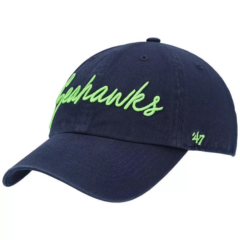 Womens 47 College Seattle Seahawks Vocal Clean Up Adjustable Hat, Blue Product Image