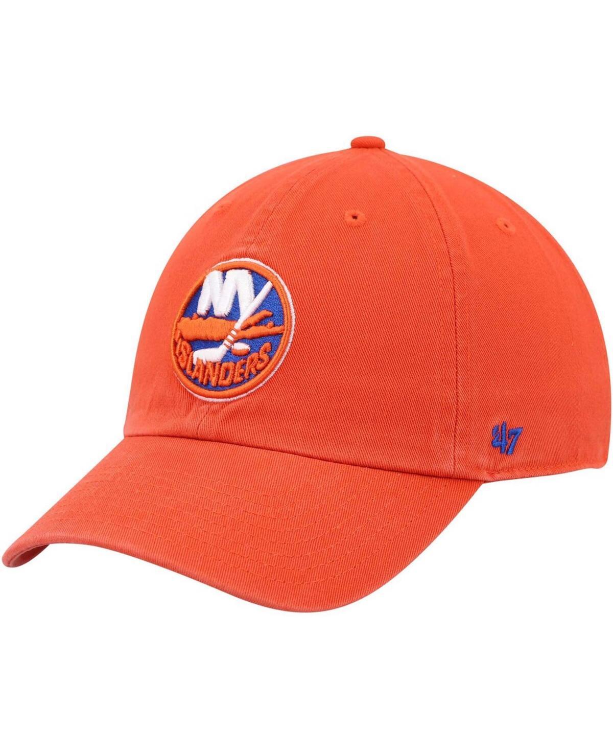 Mens 47 Orange New York Islanders Clean Up Adjustable Hat Product Image