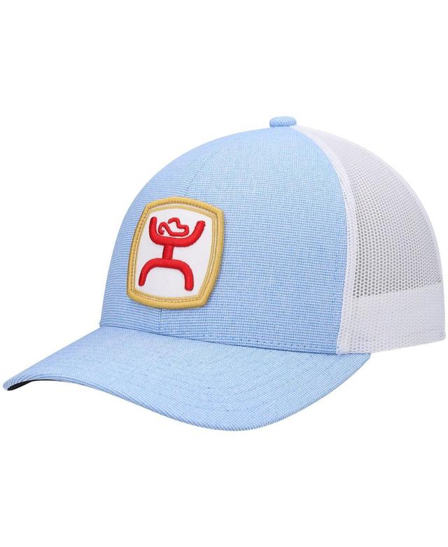 Mens HOOey Light Blue/White Zenith Trucker Snapback Hat Product Image