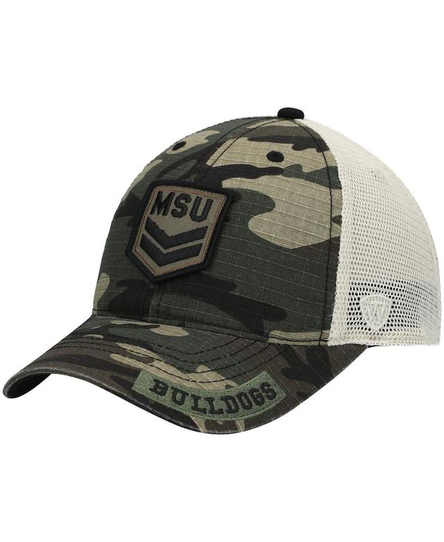 Mens Top of The World Camo Mississippi State Bulldogs Oht Military-Inspired Appreciation Shield Trucker Adjustable Hat - Camo Product Image