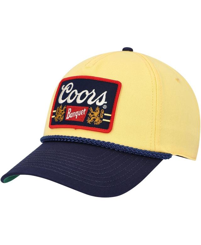 Mens American Needle Yellow/Navy Coors Roscoe Adjustable Hat Product Image