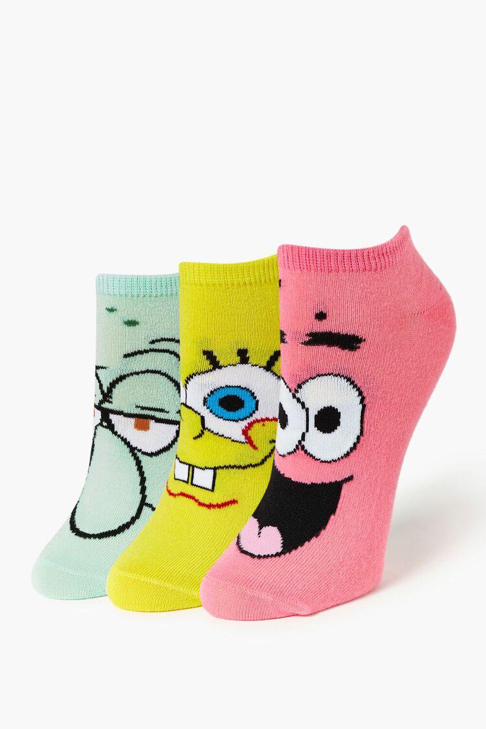 SpongeBob Graphic Ankle Socks - 3 Pack | Forever 21 Product Image