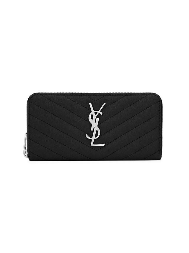 Womens Monogram Matelasse Leather Zip-Around Wallet Product Image