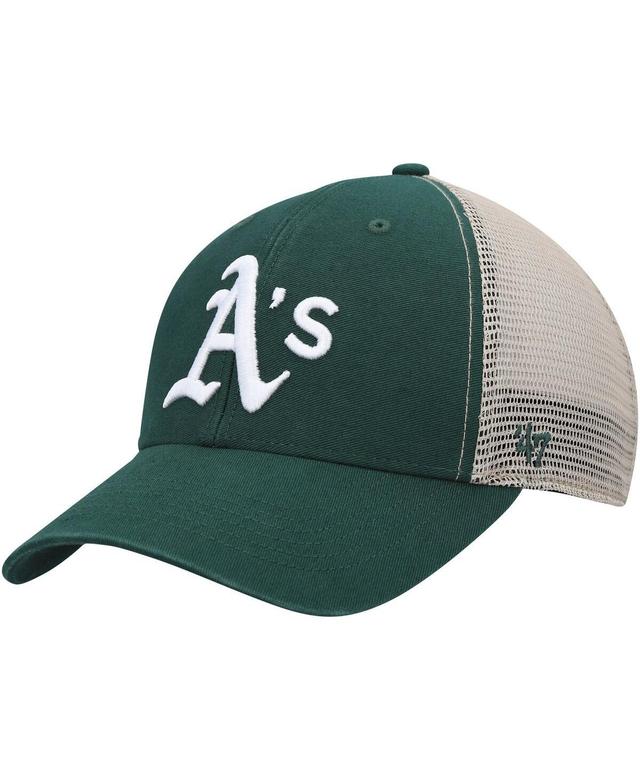 Mens 47 Brand Green Oakland Athletics Flagship Wash Mvp Trucker Snapback Hat Product Image