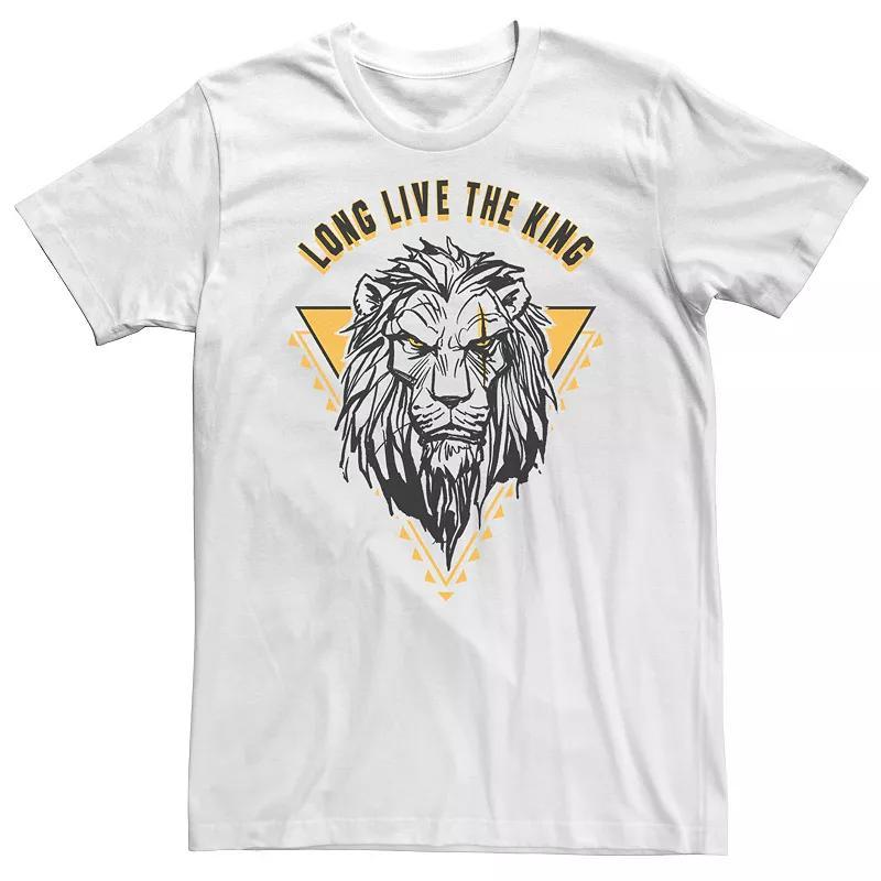 Big & Tall Disney The Lion King Live Action Scar Long Live The King Tee, Mens Product Image