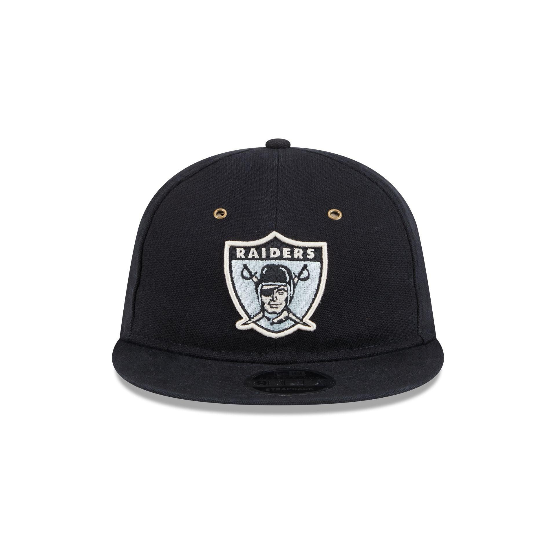 Las Vegas Raiders Cotton Canvas Retro Crown 9FIFTY Adjustable Hat Male Product Image