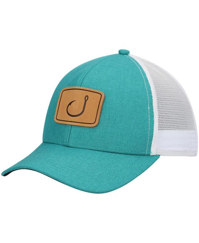 Mens Avid Teal/White Lay Day Trucker Snapback Hat Product Image