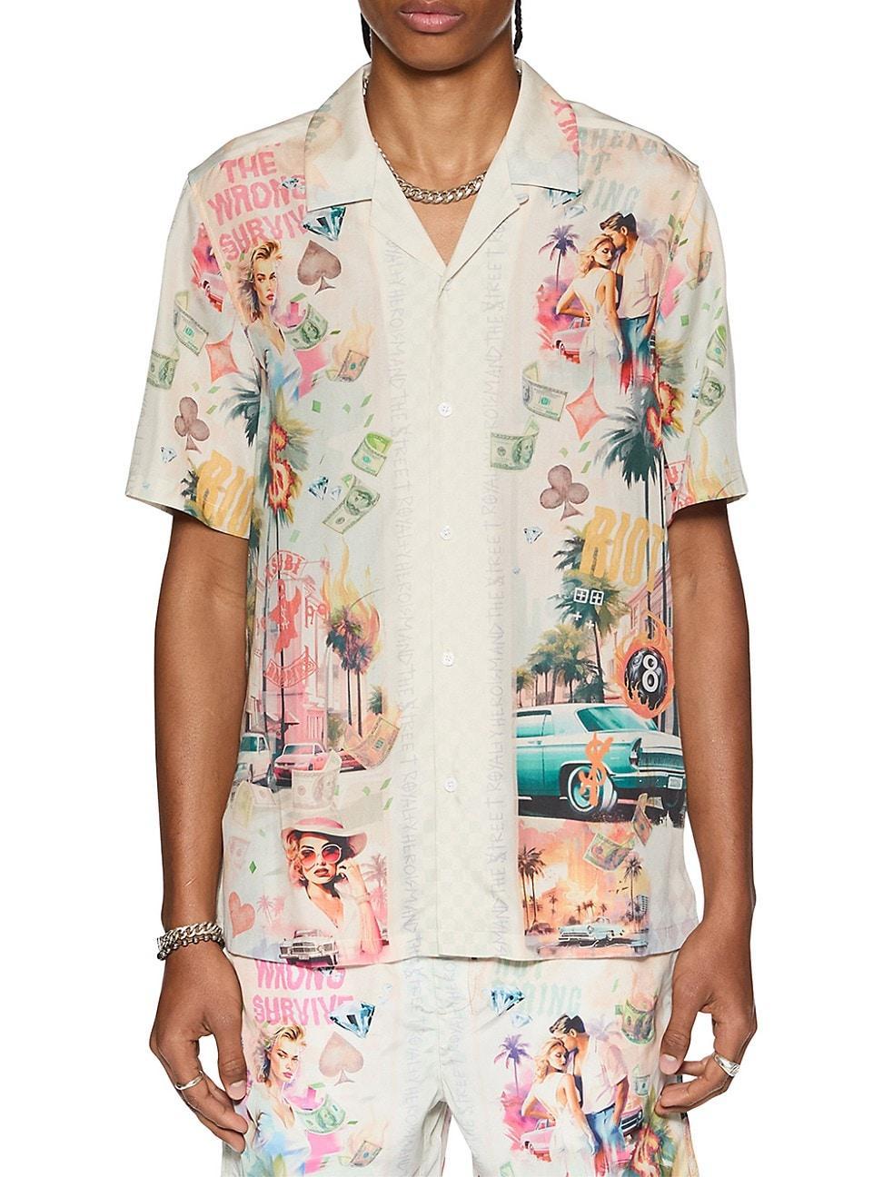 Mens Democrazy World Order Resort Shirt Product Image