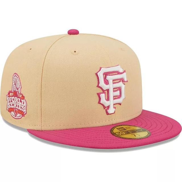 Mens New Era /Pink San Francisco Giants 2012 World Series Mango Passion 59FIFTY Fitted Hat Product Image