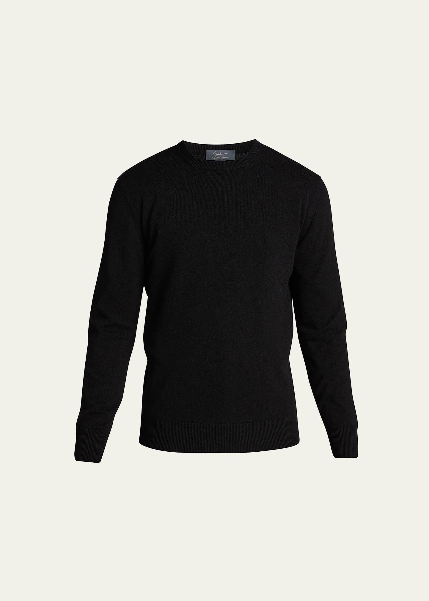 Mens Solid Cashmere Crewneck Sweater Product Image