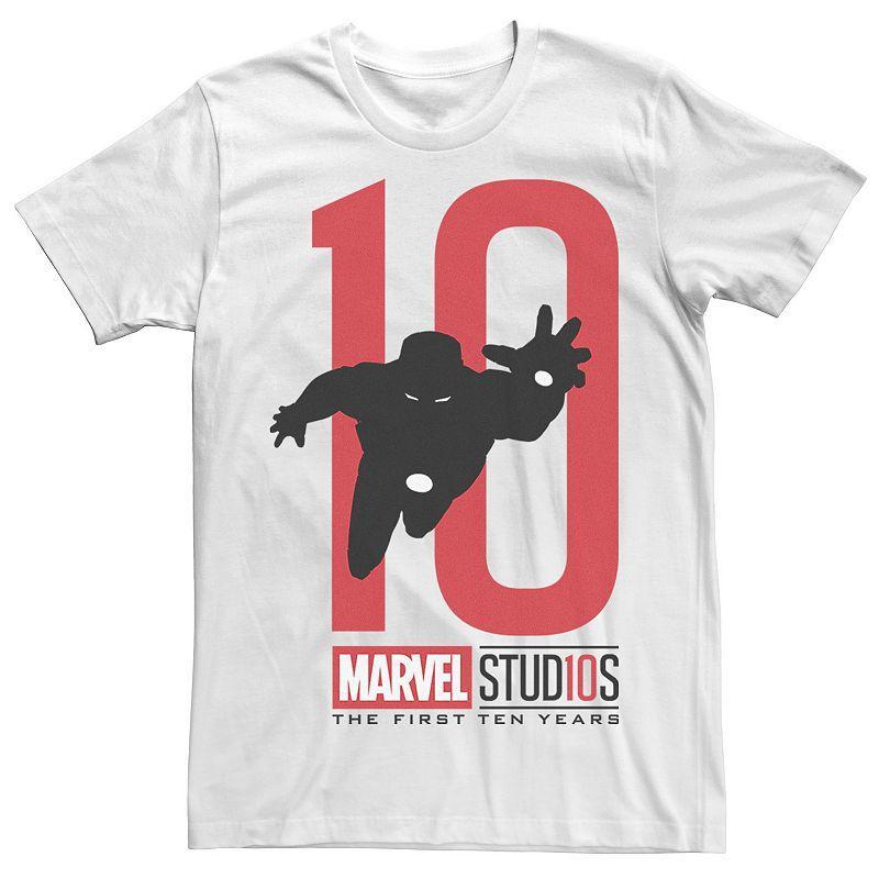 Mens Marvel Studios 10 Years Iron Man Short Sleeve Graphic Tee Product Image