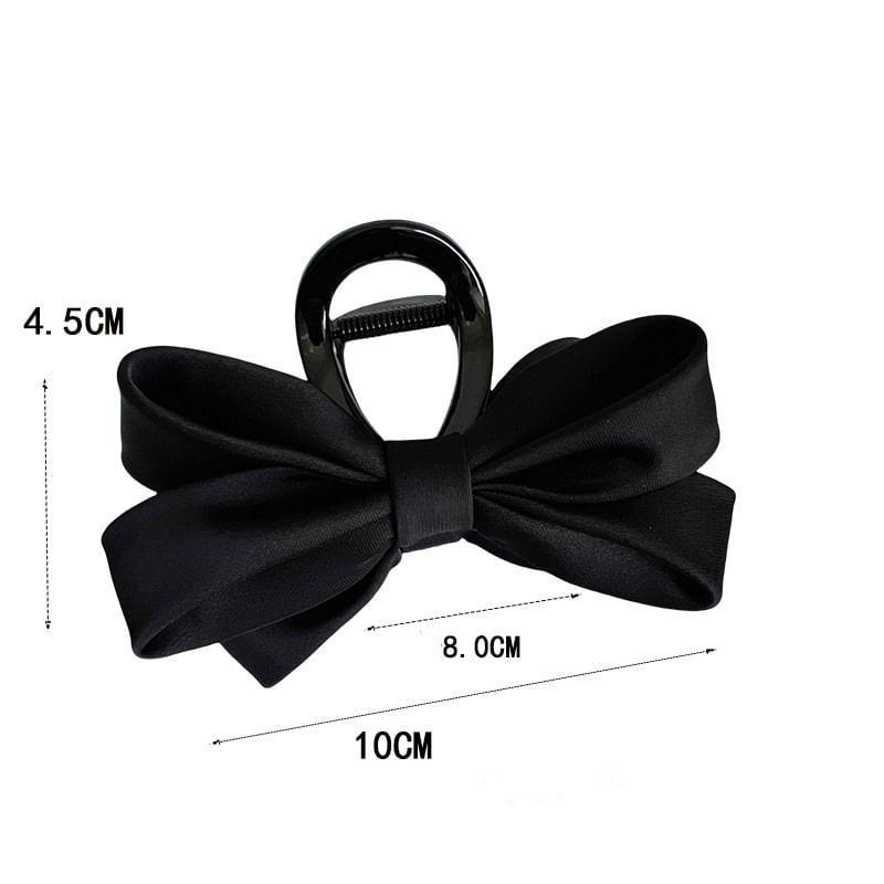 Bow Fabric Hair Claw Clip Product Image