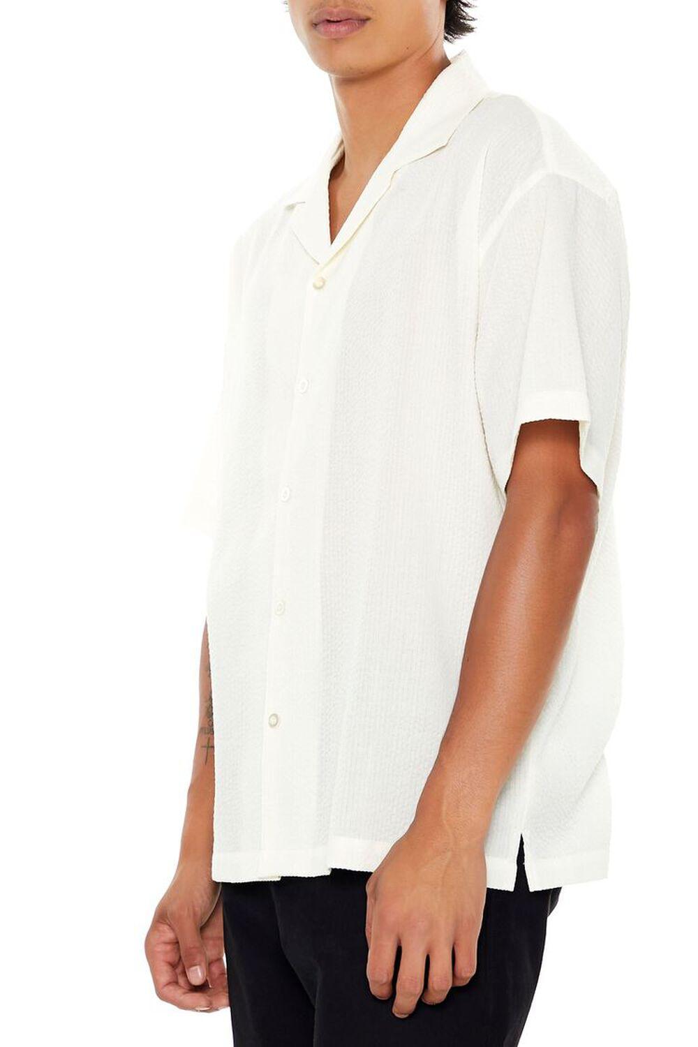 Textured Rayon Cuban Collar Shirt | Forever 21 Product Image