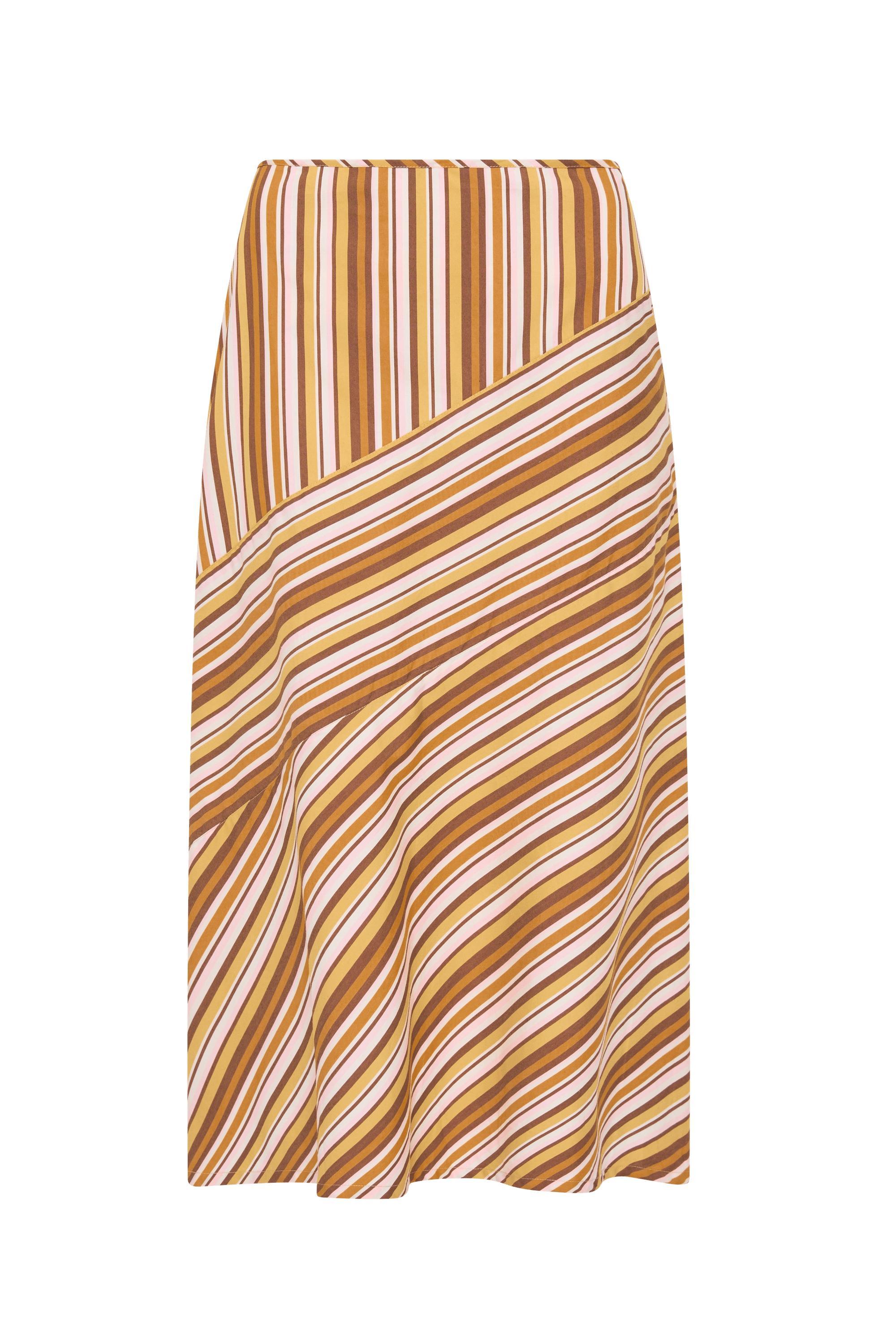 En Vau Skirt Terracotta Stripe - Final Sale Product Image