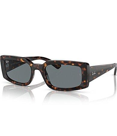 Ray-Ban Unisex Kiliane RB4395 54mm Havana Rectangle Sunglasses Product Image