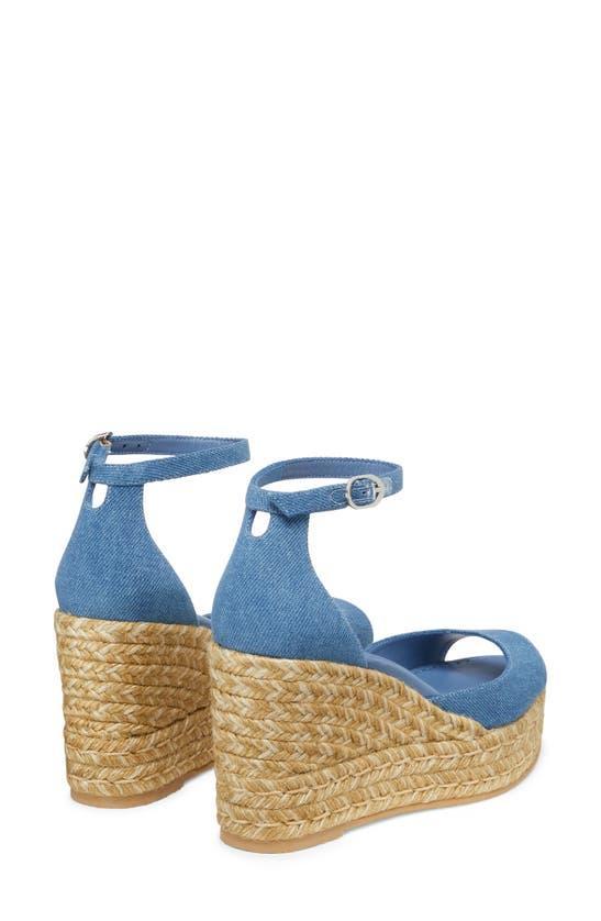 Nudistia Espadrille Wedge Sandal In Blue Product Image