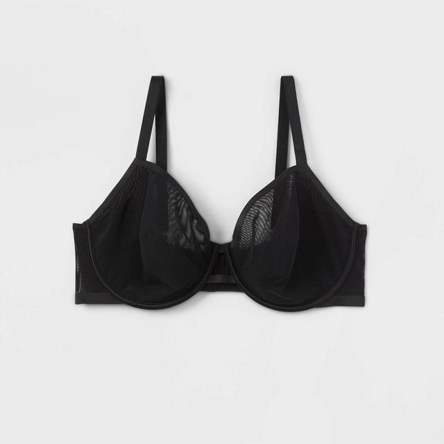 Womens Mesh Unlined Bra - Auden Black 42G Product Image