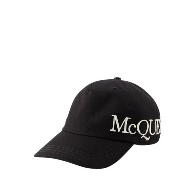 Oversize Baseball Cap - Cotton - Black Product Image