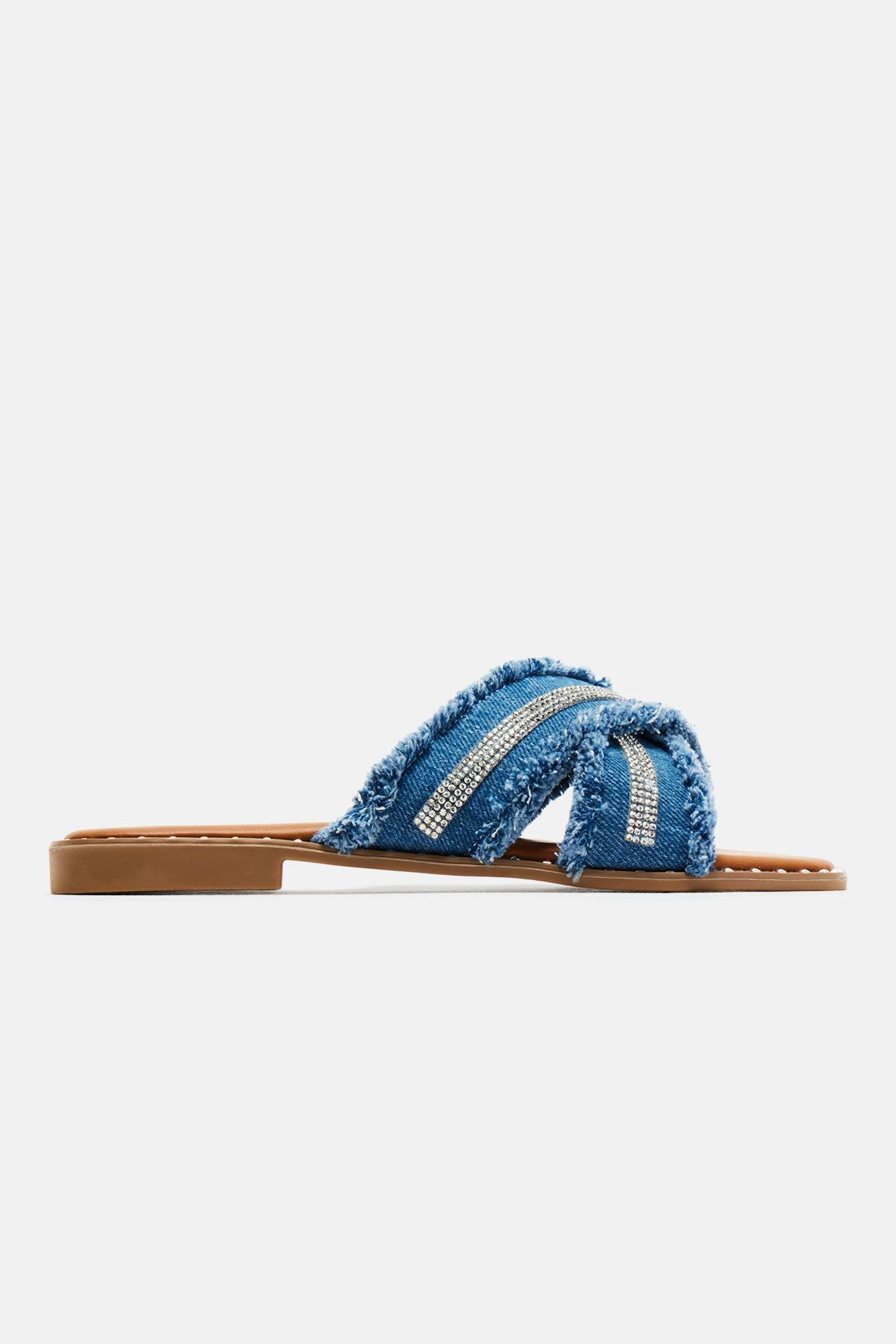 Until Tomorrow Sandals - Denim Product Image