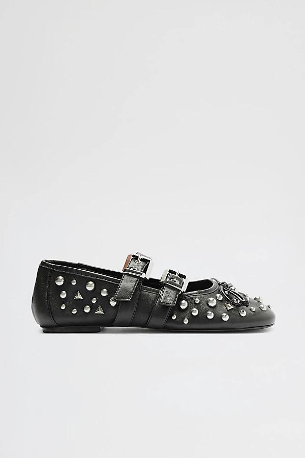 Schutz Womens Sarita Studded Ballet Flats Product Image