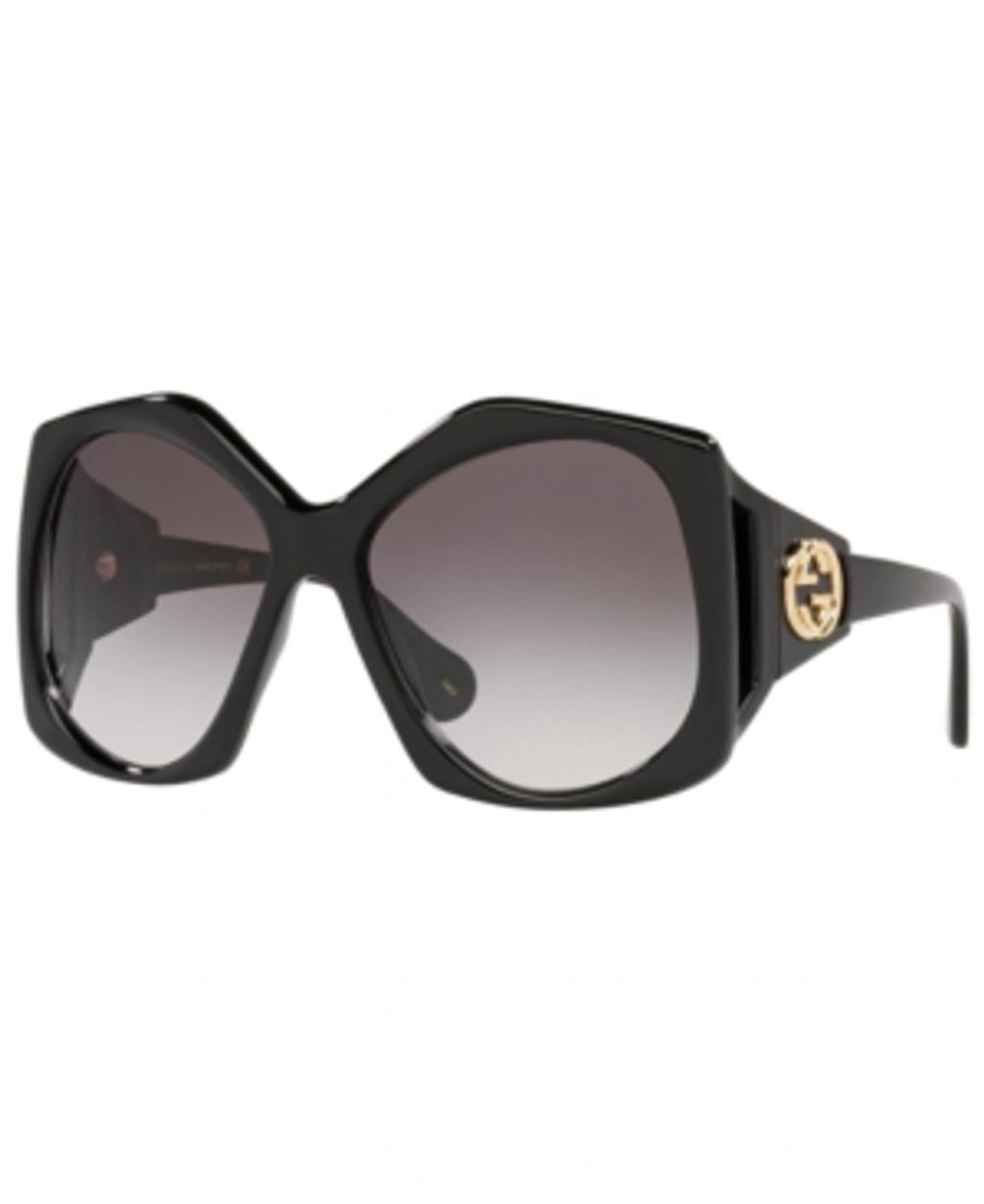 Gg0875s 001 Geometric Sunglasses In Grey Product Image